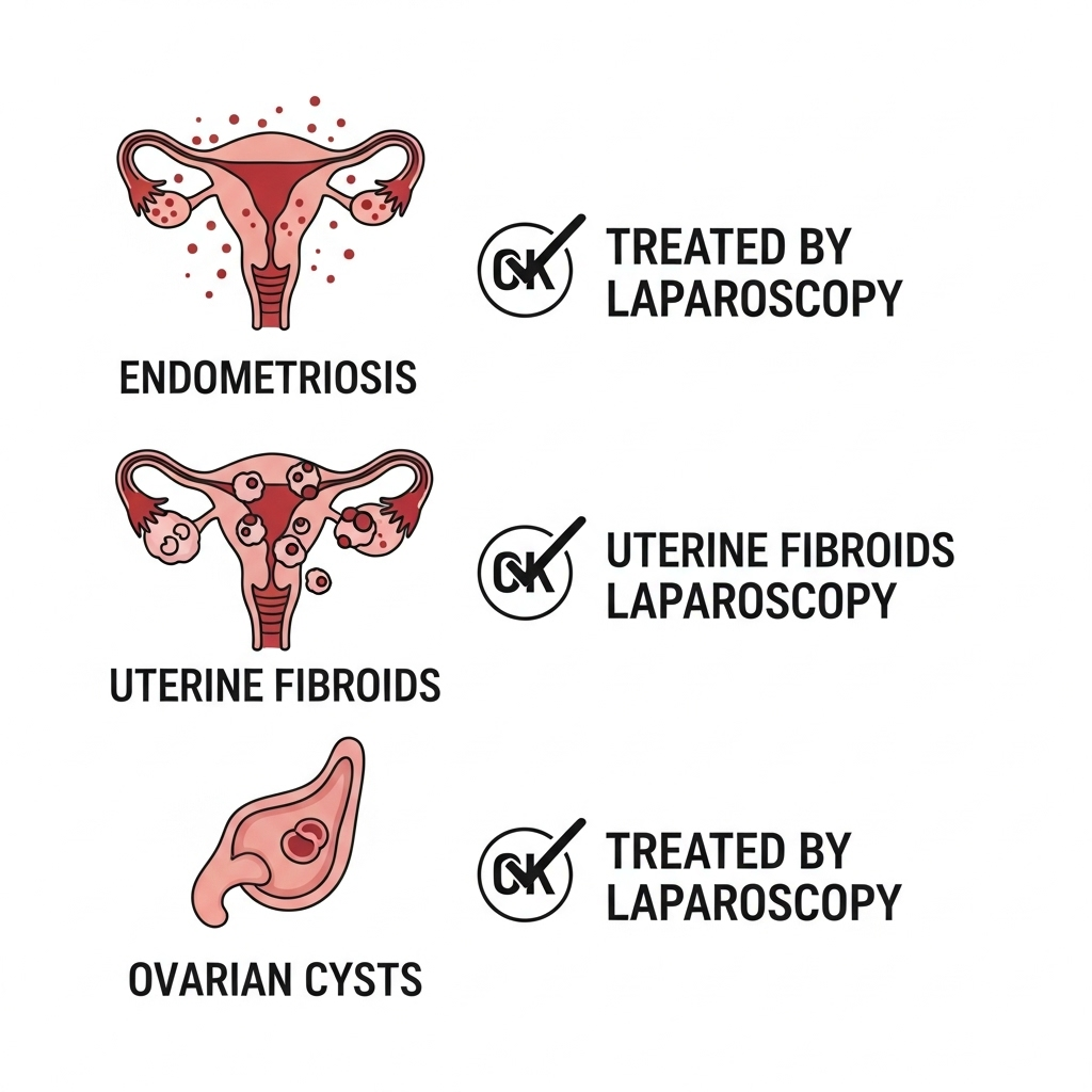 Doenças tratadas por laparoscopia 